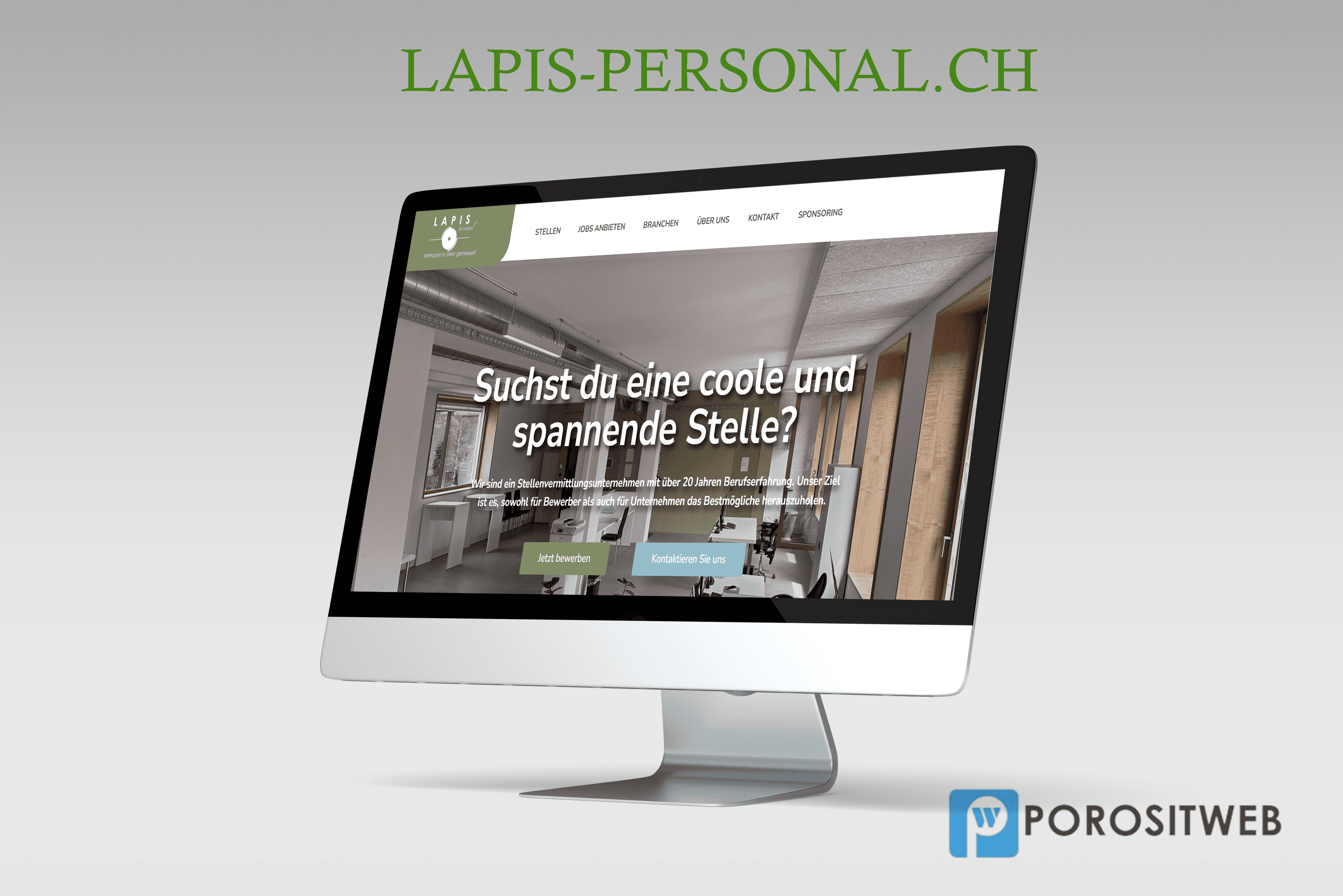 Professional Design of the Lapis Personal Website by PorositWeb