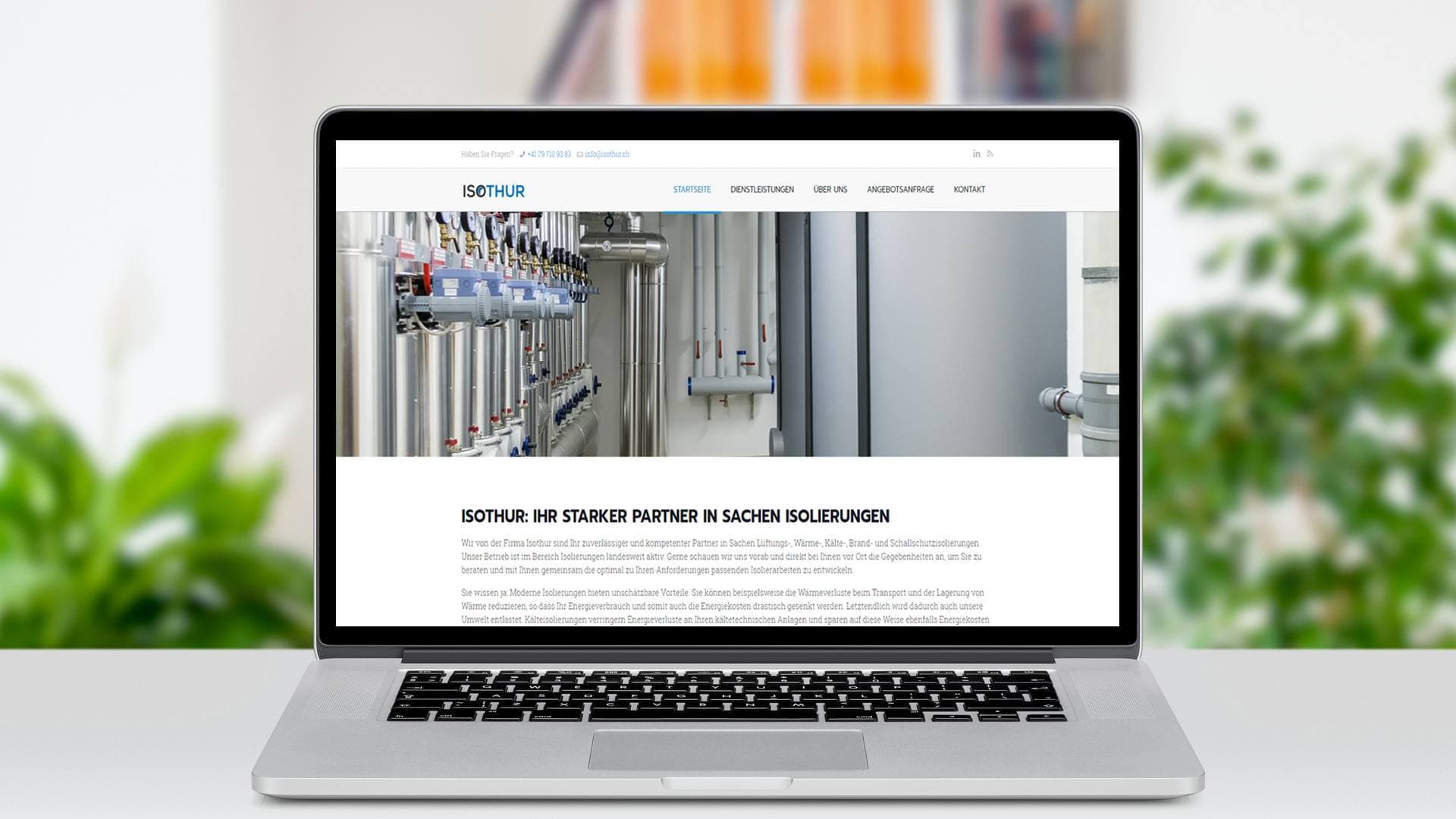 ISOTHUR – Webfaqe e radhes e krijuar për një klient nga Zvicrra.