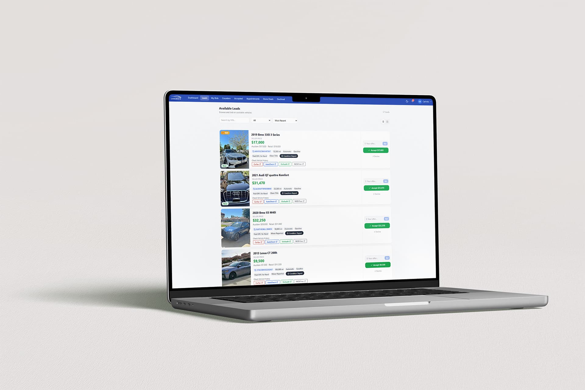Carlinks mockup