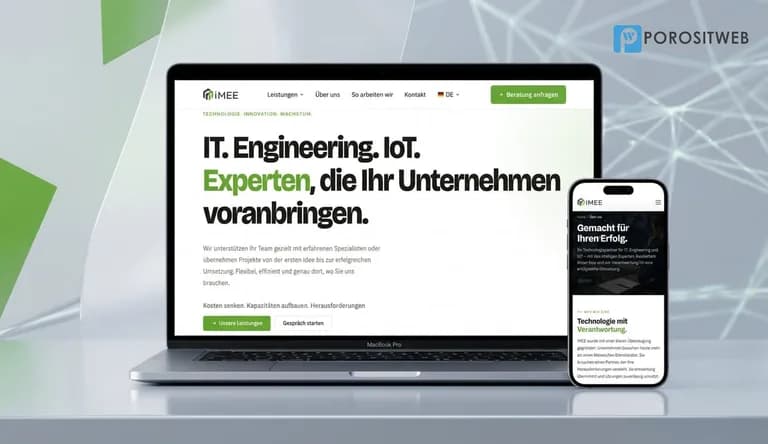 IMEE — Website Shumëgjuhësh, për një Kompani Teknologjike B2B